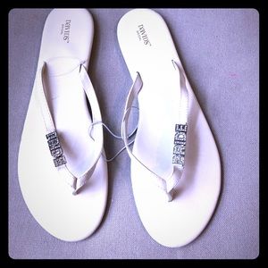 David’s Bridal “Bride” flip flops